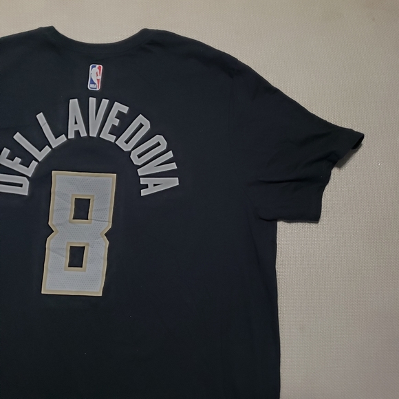 Nike Milwaukee Bucks # 8 Dellavedova Black T Shirt Men's XXLarge - Picture 7 of 16